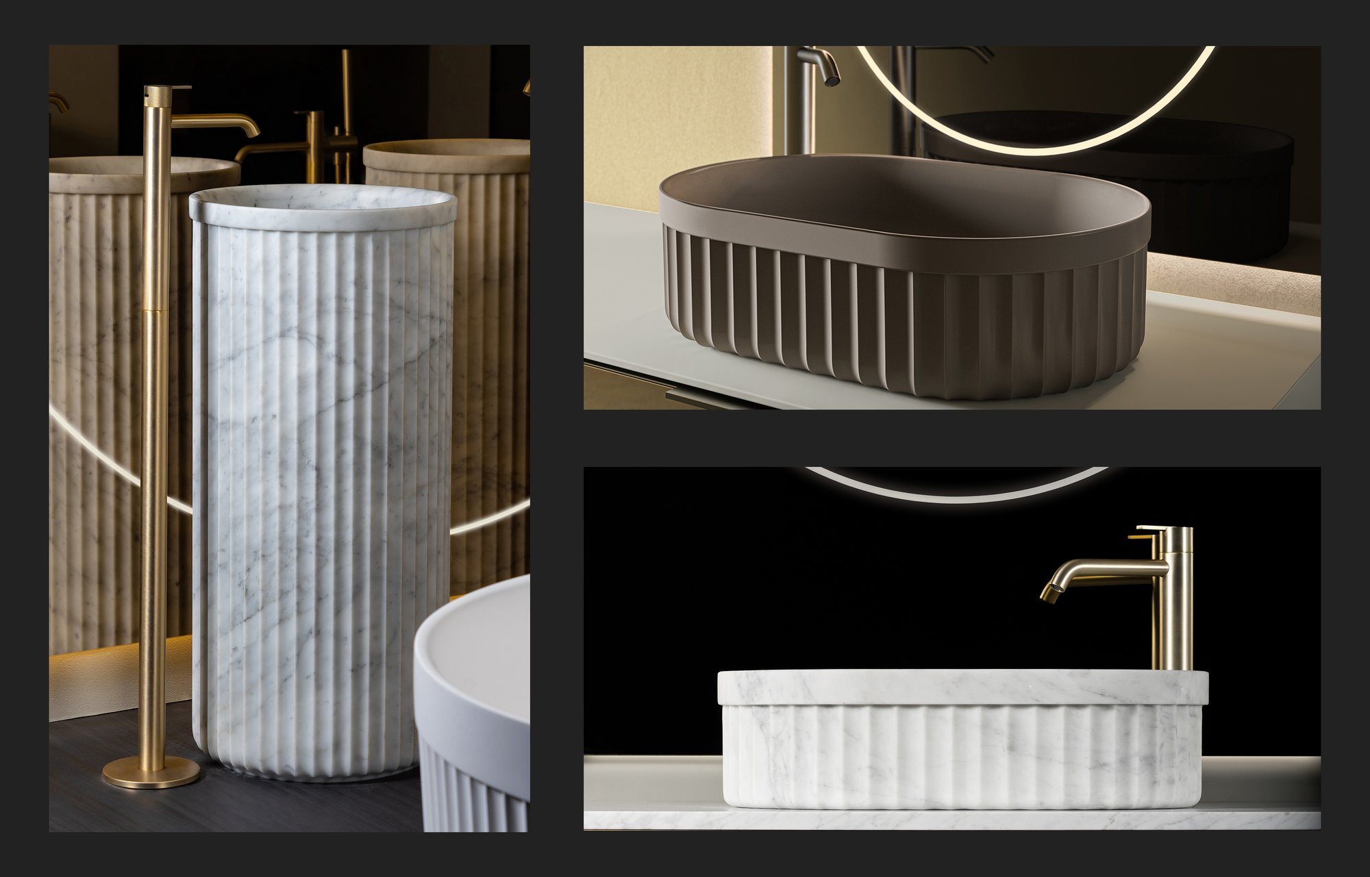 Heritage Collection Fluted Basins
